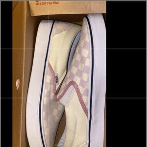 Slip on vans checkered